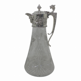 Claret Jug English Grape & Griffin Handle Mount