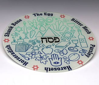 Line Drawing Seder Plate