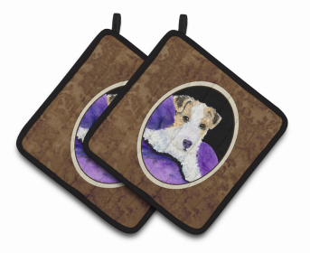 Fox Terrier Pair of Pot Holders