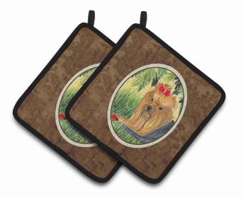 Yorkie Pair of Pot Holders