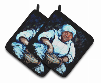 Hot Water Cornbread  Pair of Pot Holders