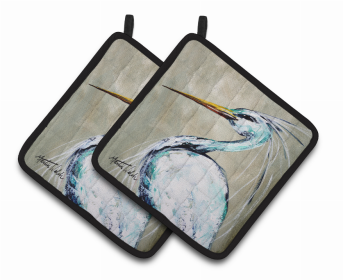 Heron Pair of Pot Holders