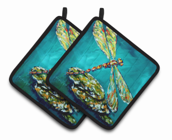 Dragonfly Matin Pair of Pot Holders