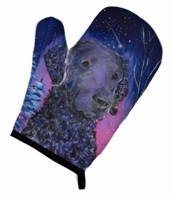 Starry Night Curly Coated Retriever Oven Mitt