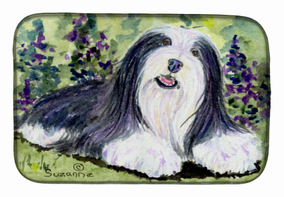 Bearded Collie Dish Drying Mat