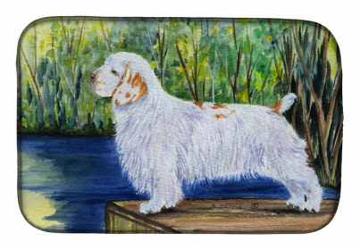 Clumber Spaniel Dish Drying Mat