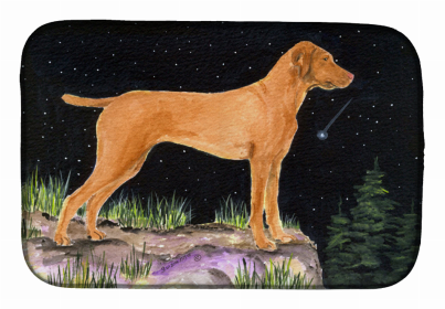 tStarry Night Vizsla Dish Drying Mat