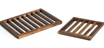 Set of 2 Acacia Wood Trivets