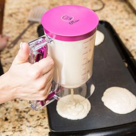 Pancake Batter Dispenser Perfect Pancakes, Cupcake, Waffle, Muffin Mix, Crepe & Cake - Easy Pour Baking