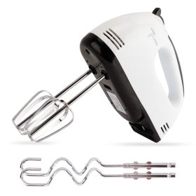 Hand Mixer Electric, Stainless Steel Electric Whisk with Dough Hooks for Baking, 7 Speeds, 260W