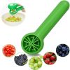 Grape Tomato Cherry Strawberry Cutter Vegetable and Fruit Cutter - No Blade - Green Supplies - Kitchen Gadget