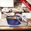 Blue 3D Diamond Cookware Frying Pan Sets Non Stick 3Pcs