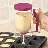 1 Pack Collapsible Batter Separator Cupcakes Pancakes Cookie Cake Waffles Batter Dispenser Cookie Separator Batter Cream Speratator Cup Measuring Baki