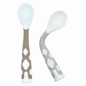 Silibend Spoons 2Pk (Color: Toasted Almond/Day Dream Grey)