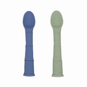 Silipop Spoons 2Pk (Color: Mineral Blue/Emerald)