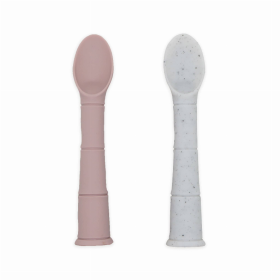 Silipop Spoons 2Pk (Color: Rose/Day Dream Grey)