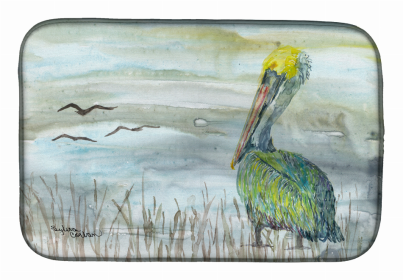 Watercolor Dish Drying Mat (Color: Pelican, size: 14 x 21)