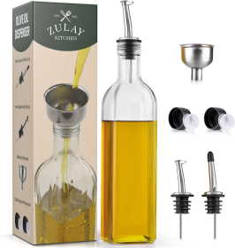 Olive Oil Dispenser Bottle with Accessories (Color: CLR)