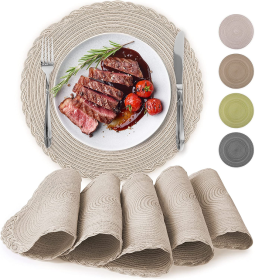 Round Placemats Braided (Color: VRY)