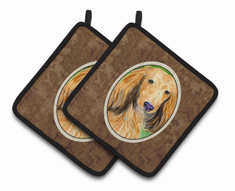 Dachshund Pair of Pot Holders (size: 7.5 x 7.5)