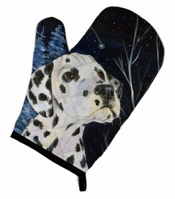 Starry Night Dalmatian Oven Mitt (size: 8.5 x 12)