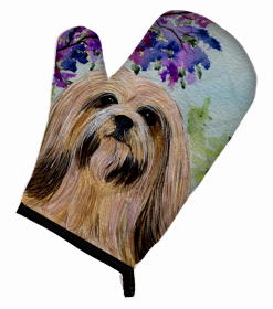 Lhasa Apso Oven Mitt (size: 8.5 x 12)