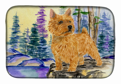 Norwich Terrier Dish Drying Mat (size: 14 x 21)