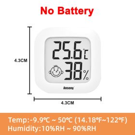 Mini LCD Digital Thermo-Hygrometer Humidity Temperature (Color: White)