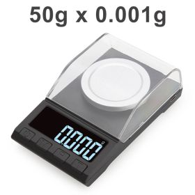 0.001g High Precision digital Scale Laboratory Balance milligram scale (Ships From: China, Color: 50g 0.001g)