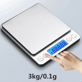 Portable Digital Scales Precision Mini Electronic Digital Scales  Kitchen (Color: 3000g)