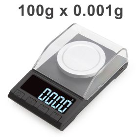 0.001g High Precision digital Scale Laboratory Balance milligram scale (Ships From: China, Color: 100g 0.001g)