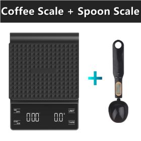 3kg/0.1g Digital kitchen Weight Grams Electronic High Precision Coffee Scale (Ships From: China, Color: 2 Scales)