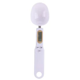 50g Accuracy 0.1g Electronic Kitchen Scale Spoon Weight Scale Digital Measurement Coffee Seasoning Milk Powder Kitchen Tools (Ships From: China, Color: White)