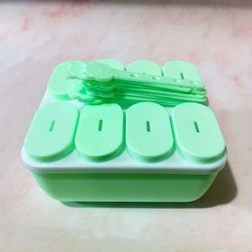 1pc Silicone Popsicle Ice Cream Mold Ice Cream Stick Ice Cube Popsicle Mold (Items: Popsicle Mold, Color: Square Green)