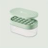 1pc 24 Grids Round Silicone Ice Tray Mold  With Lid Ice Storage Box Tray Tool