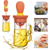 Kitchen Oil Dispenser  Bottle With Brush 2 In 1 Silicone Basting Brush