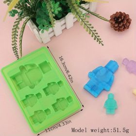 1pc 6 Styles Ice Cube Mold Building Blocks Ice Tray Silicone Mold Ice Cube (Items: Style-A)