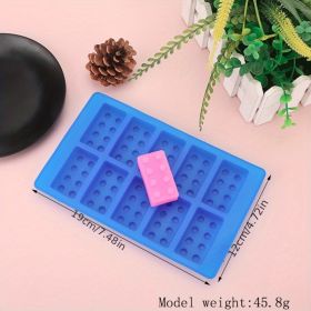 1pc 6 Styles Ice Cube Mold Building Blocks Ice Tray Silicone Mold Ice Cube (Items: Style-C)