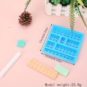 1pc 6 Styles Ice Cube Mold Building Blocks Ice Tray Silicone Mold Ice Cube (Items: Style-E)