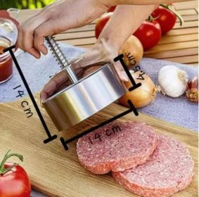 304 Stainless Steel Meat Pie Mold Burger Press Meat Pie Mold (size: B-14*4.5*14cm)