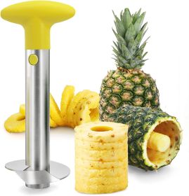 Pineapple Corer Newness Premium Pineapple Corer Remover (Color: Yellow)