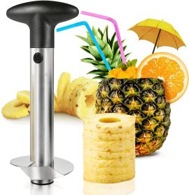 Pineapple Corer Newness Premium Pineapple Corer Remover (Color: Black)