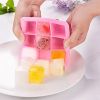 1pc Silicone Ice Tray; Food Grade Silicone Ice Cube Ice Box With Lid; Ice Mold For Complementary Food