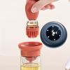 Kitchen Oil Dispenser  Bottle With Brush 2 In 1 Silicone Basting Brush