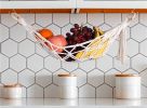 Fruit Hammock Fruit Basket Hanging Fruit Basket for Potato Storage