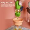 Kitchen Oil Dispenser  Bottle With Brush 2 In 1 Silicone Basting Brush