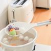 New Multi-functional Large Filter Spoon Kitchen Long Handle With Clip Colander