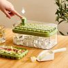 1pc Large Size 32/64 Slots Ice Mold Ice Tray Tray With Lid Ice Delivery Shovel; Creative 2-in-1 Ice Tray Mold And Storage Box One-click For Ice Extrac