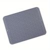 Silicone Dish Drying Mat With Water Collector Heat-resistant Table Placemat