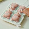 Cute Teddy Bear Ice Cube Making Mold For Refrigerator Ice Cube  To Make Frozen